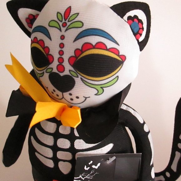 Day of the Dead shelf sitter cat decor new - Picture 6 of 7